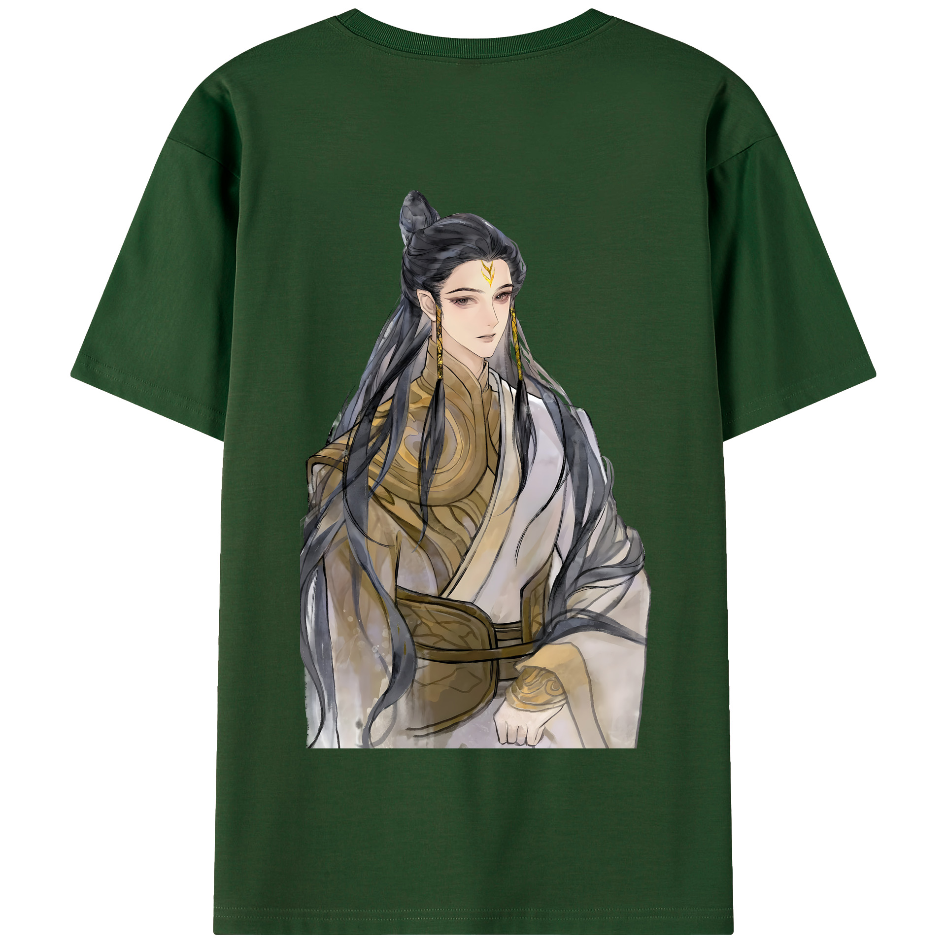 （画像用） Ne Zha 2 ナタ 魔童の大暴れ 綿100％半袖Tシャツ（背面プリント）